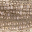 Agate grey 2 mm round bead