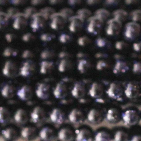 BeauMonde Bijoux - Blue gold stone 2 mm perle ronde