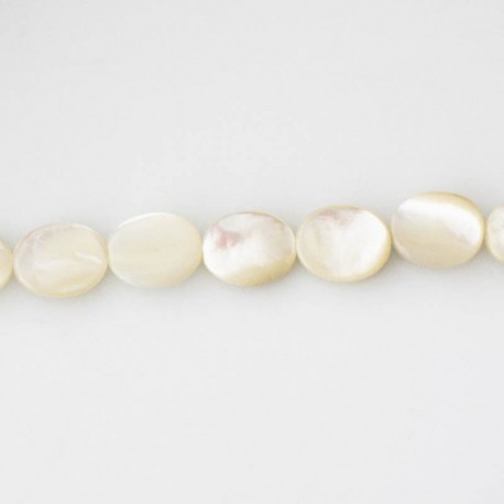 Mother-of-pearl 10 X 8 mm oval smooth - BeauMonde Bijoux