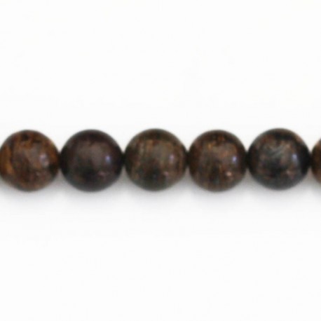 BeauMonde Bijoux - Bronzite 8 mm environ perle ronde A Brésil