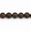 BeauMonde Bijoux - Bronzite 8 mm environ perle ronde A Brésil