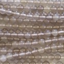 BeauMonde Bijoux - Agate grise 3 mm perle ronde