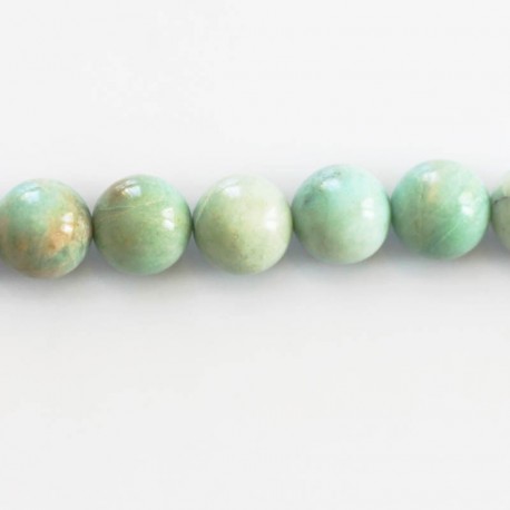 Amazonite 10 mm bead round mixed color - BeauMonde Bijoux