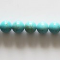 BeauMonde Bijoux - Howlite 10 mm perle ronde turquoise