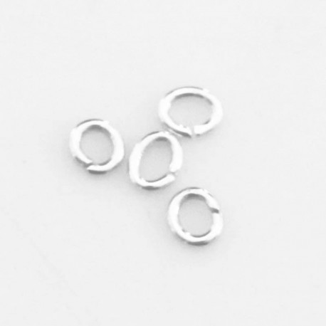 BeauMonde Bijoux - Anneau 2.5x4mm ovale fil de 0.7mm