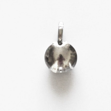 Cup shell 7 mm 2 parts with ring - BeauMonde Bijoux