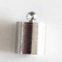 BeauMonde Bijoux - Embout cylindrique 12X11 mm intérieur 10 mm argentée