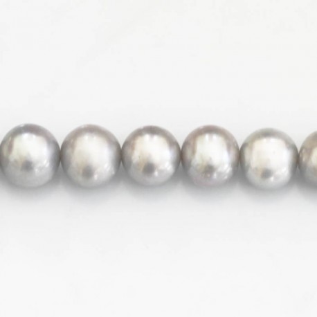 Pearl 10 mm round grey /patato - BeauMonde Bijoux