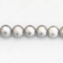 Pearl 10 mm round grey /patato