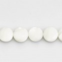 White 10 mm mother of Pearl round Medallion