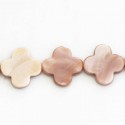 Flower flat pink mother-of-pearl 18 mm 4 petals