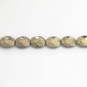 Pyrite 8 x 10 mm oval faceted