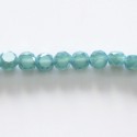 Perle 6 mm plate facetée