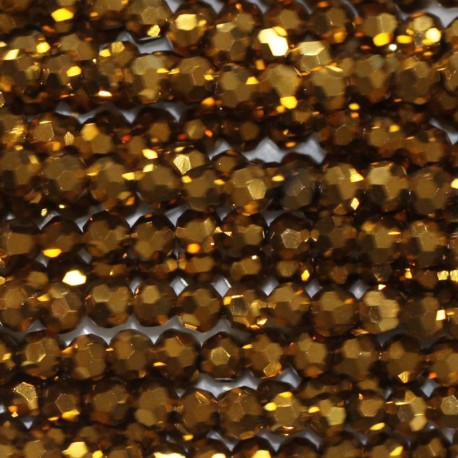 BeauMonde Bijoux - Perle 4 mm ronde facetée verre