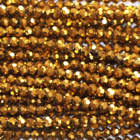 Bead 3 mm round faceted - BeauMonde Bijoux