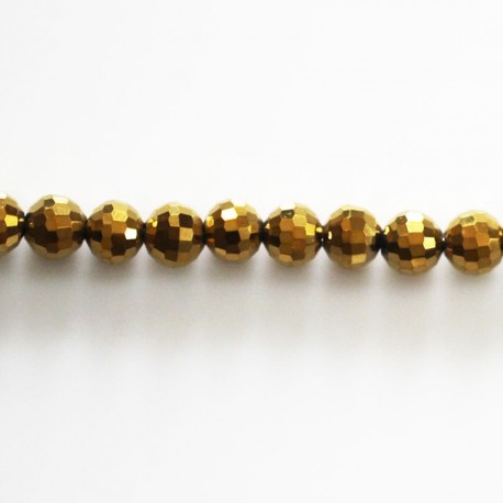 Bead 6 mm round faceted - BeauMonde Bijoux