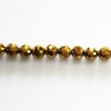 Perle ronde 6 mm facetée