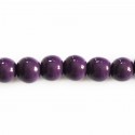 Wooden bead 8 mm round varnished