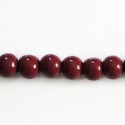 Wooden bead 8 mm round varnished - BeauMonde Bijoux