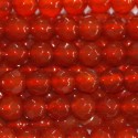 BeauMonde Bijoux - Cornaline 4 mm perle ronde facettée (agate rouge) A Brésil