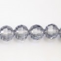 BeauMonde Bijoux - Perle en verre 12 mm ronde facetée