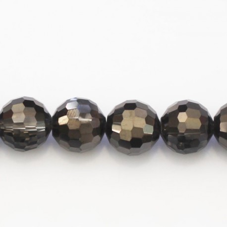 BeauMonde Bijoux - Perle verre 12 mm ronde facetée