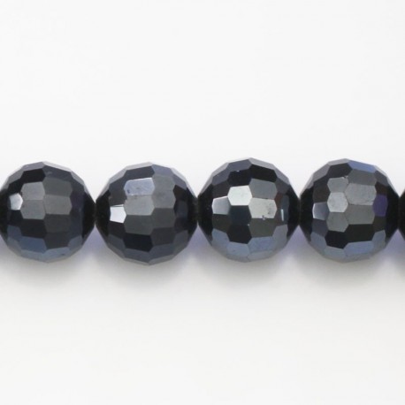 BeauMonde Bijoux - Perle de verre 12 mm ronde facetée
