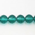 Perle de verre 12 mm ronde facetée