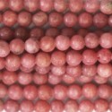 Rhodonite 4/4.5 mm environ perle ronde unie AA Afrique du Sud