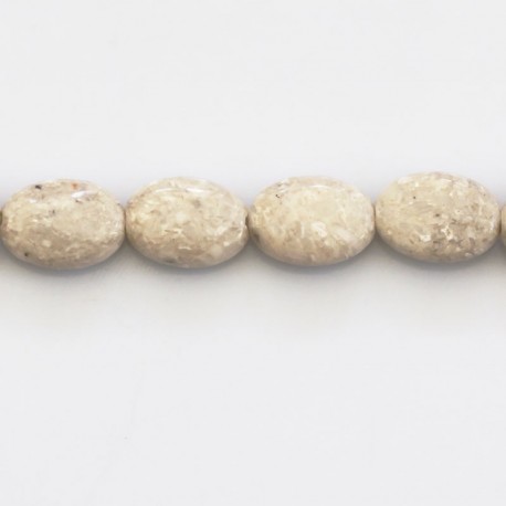 River stone 10x14 mm oval flat - BeauMonde Bijoux