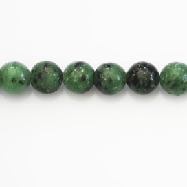 BeauMonde Bijoux - Rubyzoisite 10 mm environ perle ronde A+ Tanzanie