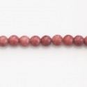 Rhodonite 6 mm round bead AA - BeauMonde Bijoux