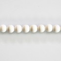 White agate opaque 6 mm round bead - BeauMonde Bijoux