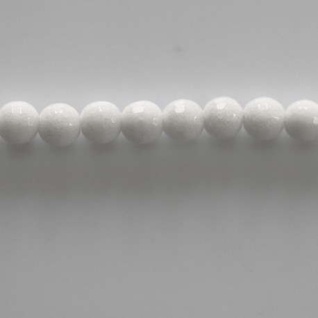 BeauMonde Bijoux - Jade teinté 6 mm perle ronde facettée Chine