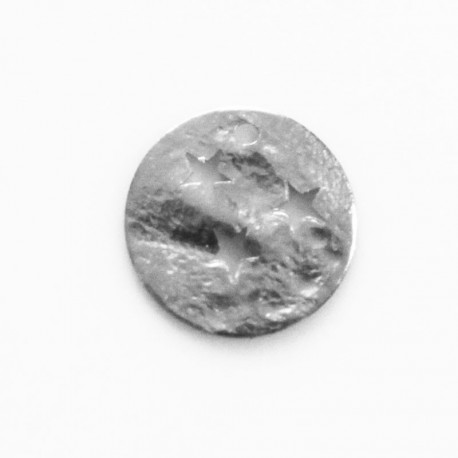 BeauMonde Bijoux - Médaille 15 mm martelé 2 étoiles