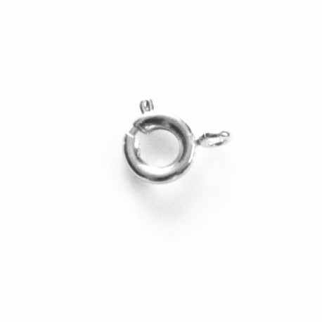 BeauMonde Bijoux - Fermoir ressort 7 mm métal argenté