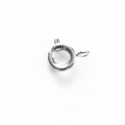BeauMonde Bijoux - Fermoir ressort 7 mm métal argenté