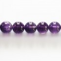 BeauMonde Bijoux - Améthyste 10 mm environ perle ronde A Brésil