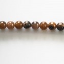 Chiastolite 6 mm round bead - BeauMonde Bijoux
