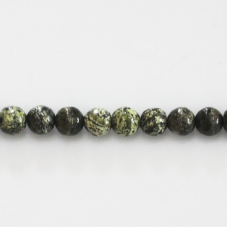 BeauMonde Bijoux - Jaspe 6 mm silver vert perle ronde A Russie