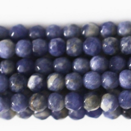 Sodalite 4 mm round faceted bead - BeauMonde Bijoux