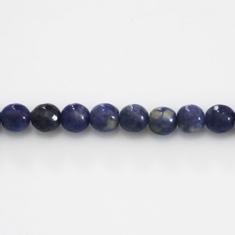 Sodalite 6 mm bead round faceted - BeauMonde Bijoux