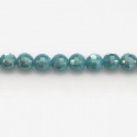 Bead 6 mm glass faceted round