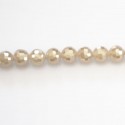 Bead 6 mm glass faceted round