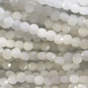 Perles 4 mm plate facetée