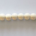 Wooden bead 8 mm round white - BeauMonde Bijoux