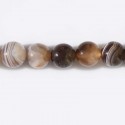 Agate 12 mm perle ronde AA Botswana