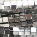 Hematite silver 3 mm square