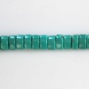Howlite 6 X 4 mm washer straight (new turquoise) - BeauMonde Bijoux