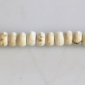 BeauMonde Bijoux - Howlite 3/4x6mm rondelle ivoire arrondie